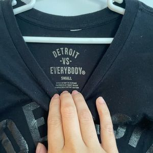 DETROIT VS EVERYBODY black t-shirt